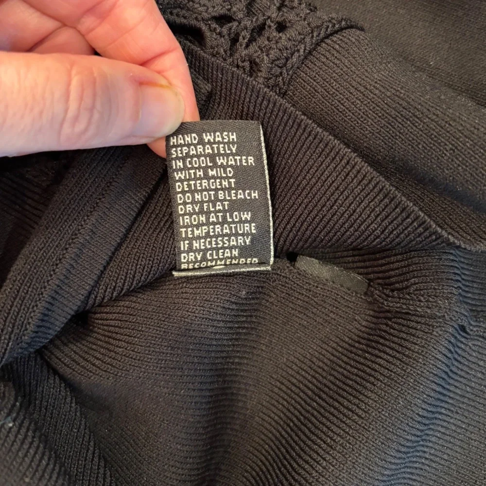 BCBGMaxAzria black knit